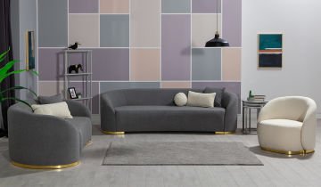 Teddy Sofa set Grey/Gravitekom