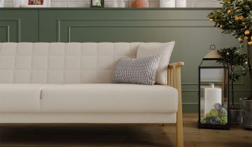 Anka 3 Seater Sofa - Cream Arm