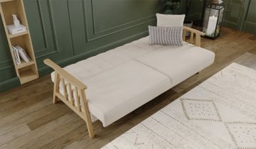 Anka 3 Seater Sofa - Cream Arm