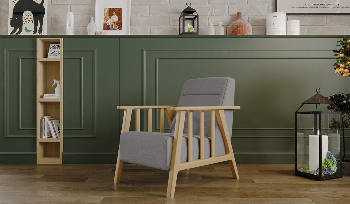 Anka Armchair - Cream Arm