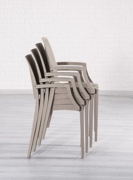 Rattan Lüks Chair - Multi Coloured