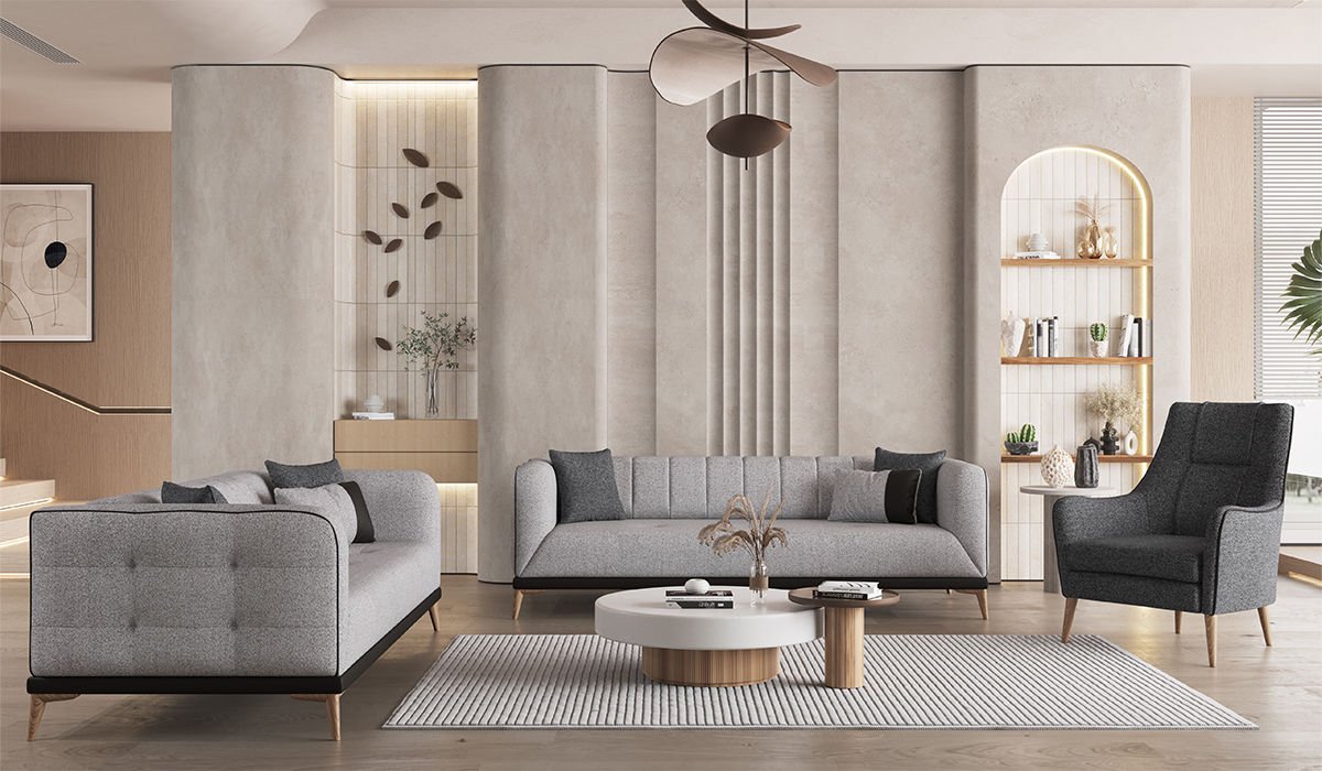 Bohem Sofa set Grey