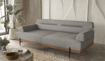 Linen 3 Setaer Sofa Grey