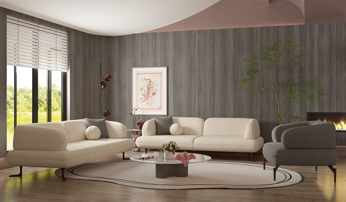 Rose Sofa set Antrasit