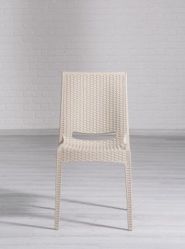 Rattan 80*80 Table set - Cappucino