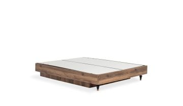 Cross Bed Frame With Storage