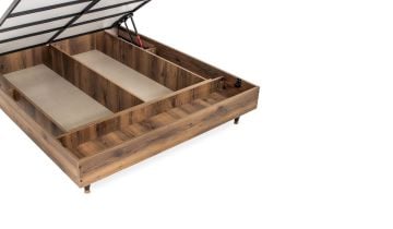 Cross Bed Frame With Storage