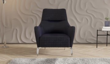 Bendis Sabit Armchair - Silver
