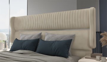 Bendis Bedroom - Silver Headboard