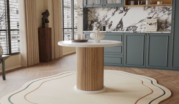 Bohem Kitchen Table Set - White Bohem Mutfak Masa Seti - Eco Bohem Sandalyeli