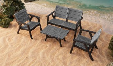 Gordon 2+1+1+S Garden Sofa set