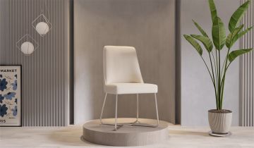 Bendis Dining Room Set - Silver Chair