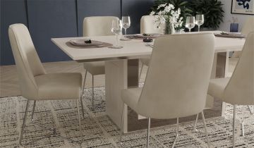 Bendis Dining Room Set - Silver Chair