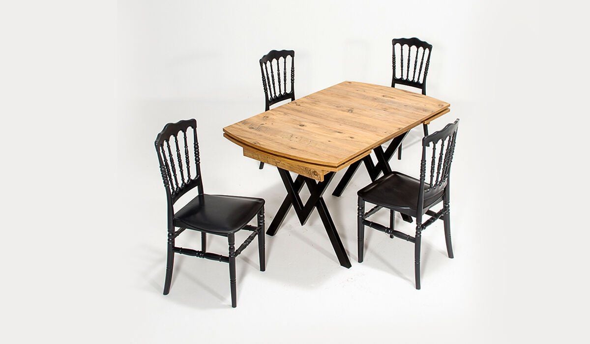 Castella + Miray Kitchen Table Set - Black