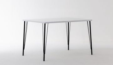 Nero ( White ) + Violet Kitchen Table Set - White