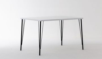 Nero ( White ) + Violet Kitchen Table Set - White