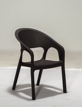 Garden 80*80 Rattan Table set - Brown