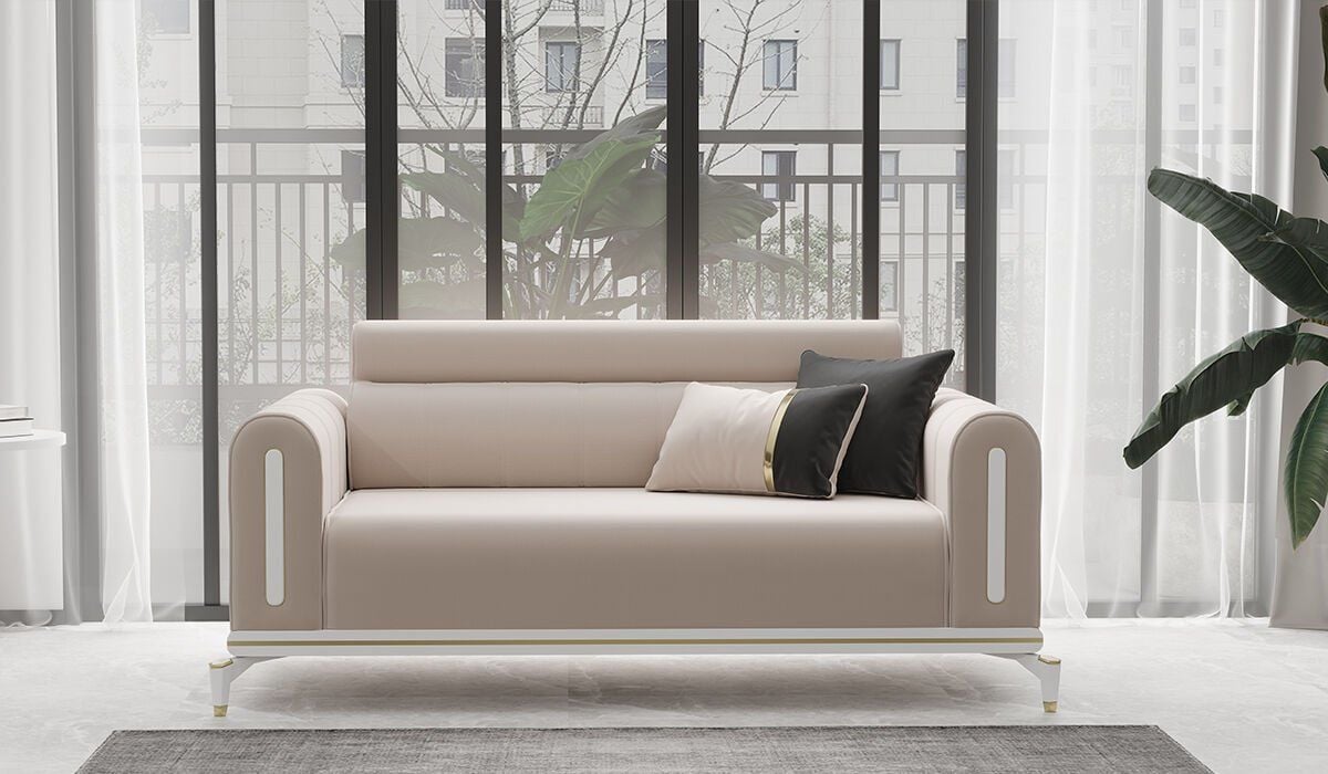 Gold Bella 2 Seater Sofa