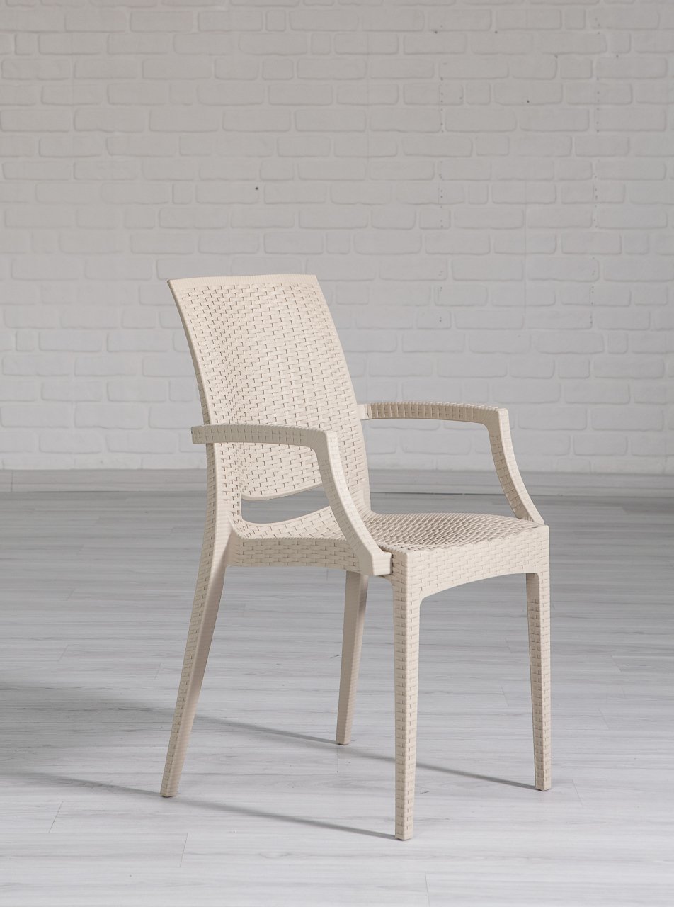 Rattan Lüks Chair - Multi Coloured Brown
