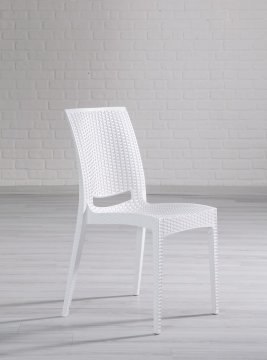 Rattan Chair - Multi Coloured Brown
