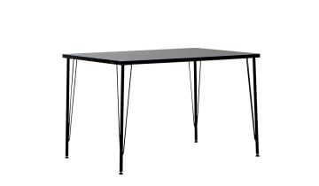 Nero ( Mermer Desenli ) + Venüs Kitchen Table Set - Black