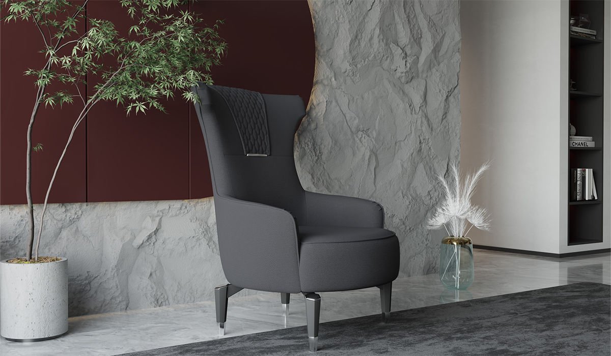 Veyron Armchair With Leg Armchair