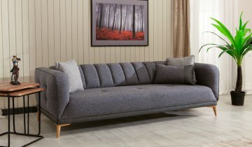 Bohem 3 Seater Sofa Grey
