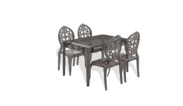 Sermetto Table + 4 Chair