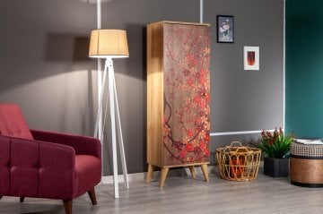 Bingo Red Multi Purpose Cabinet