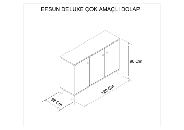 Efsun Rose Multi Purpose Cabinet