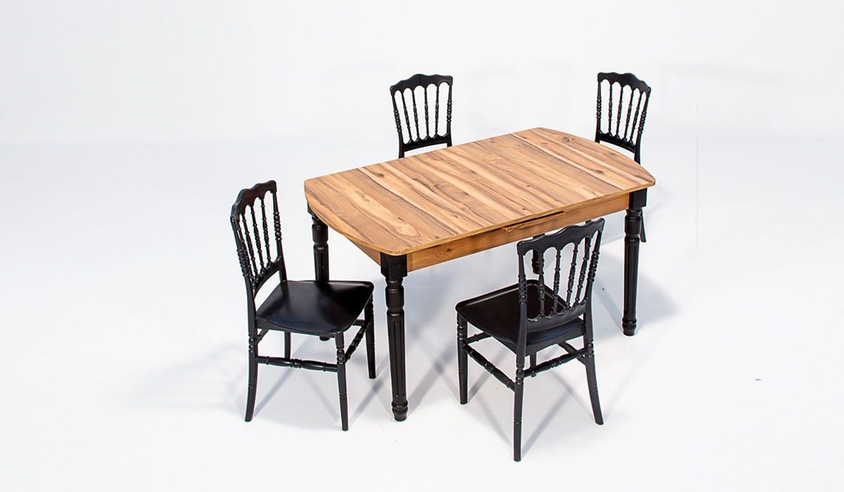 Sofia ( Ceviz ) / Miray Table Set - Black