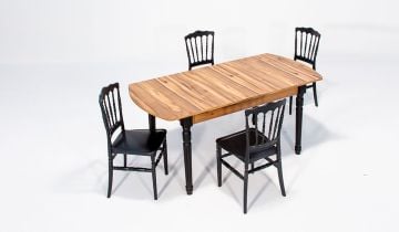 Sofia ( Ceviz ) / Miray Table Set - Black