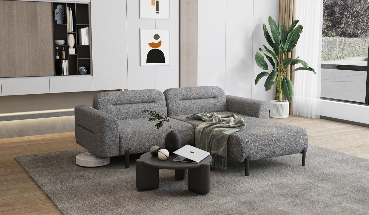 Puffy Corner Sofa Set