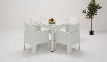 Apex Rattan Sofa set (Glass)