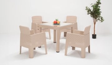 Apex Rattan Sofa set (Glass)