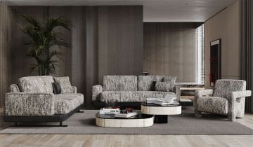 Hermes Sofa set - Black