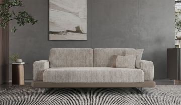 Hermes 3 Seater Sofa - Without Coffee table Cream