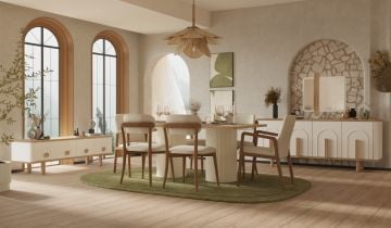 Bohem Plus Dining Room Set - Ceviz