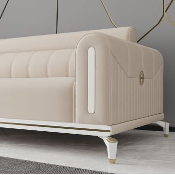 Gold Bella 3 Seater Sofa